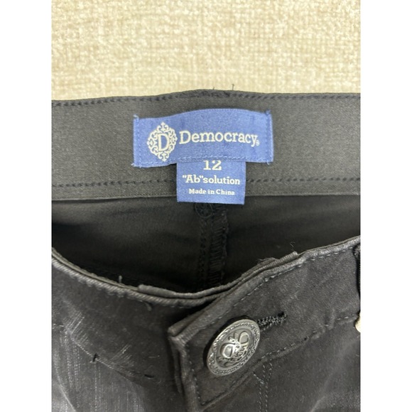 Democracy Womens Jeans Black Size 12 - Picture 2 of 10